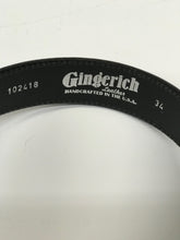 Load image into Gallery viewer, Gingerich Nashville Edge Stitched Black Men&#39;s Leather Belt