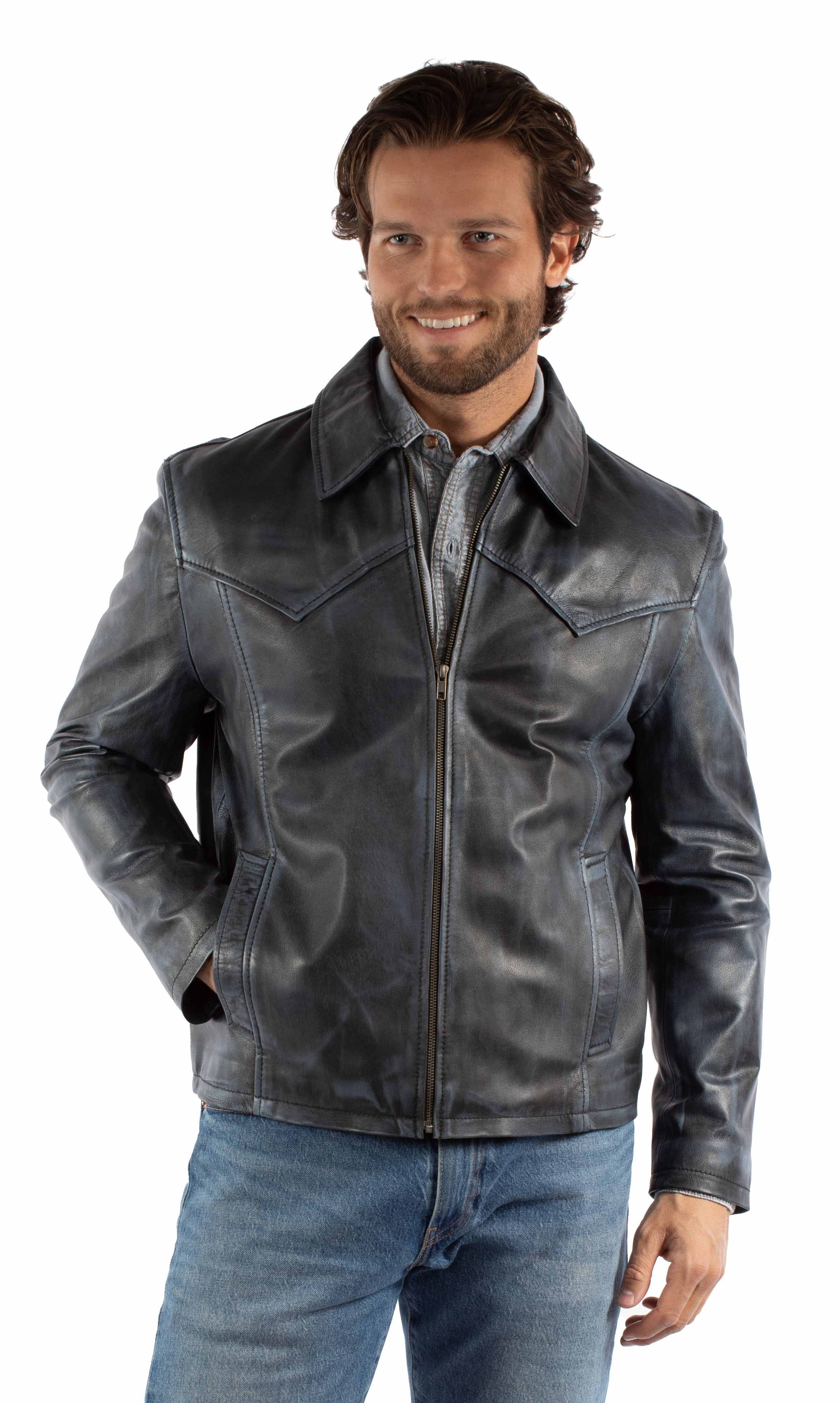 ジャケット・アウター scully western jacket Scully Men's Retro Western Jacket - P-656BLK 40 REG US Black