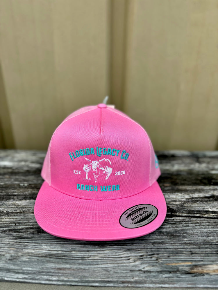 Fl Legacy Pink and Teal Logo Cap