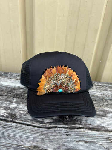 Feathered Trucker Cap