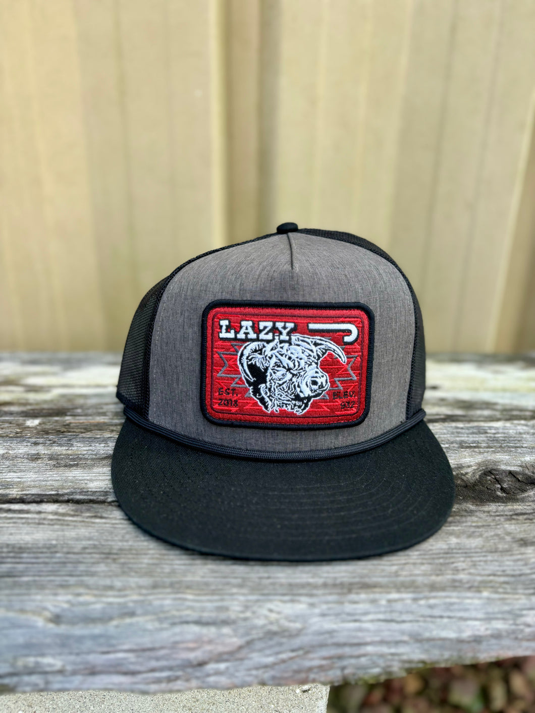 Lazy J Charcoal Cap