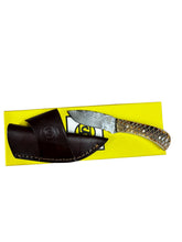 Load image into Gallery viewer, Circle SH Damascus Knife