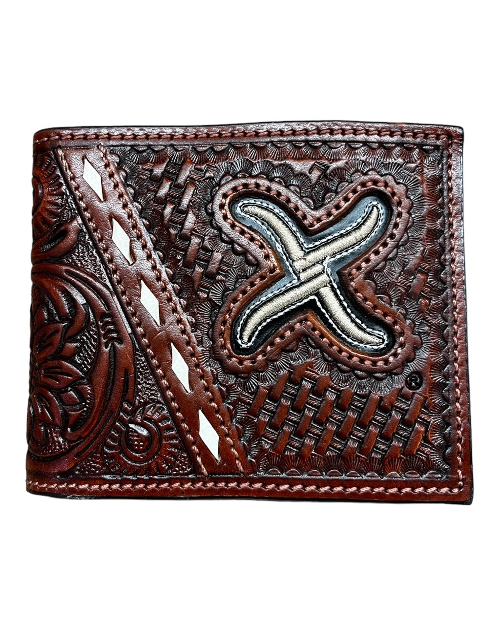 Bifold 2024 leather tooled wallet