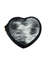 Load image into Gallery viewer, Loyal West Cupid Coin Pouch - Black And White Cowhide