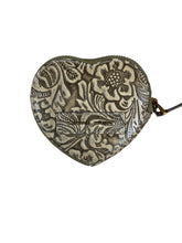 Load image into Gallery viewer, Loyal West Cupid Coin Pouch - Embossed Floral Leather
