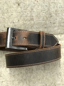 Gingerich Nashville Brown Waxed Leather Jean Belt