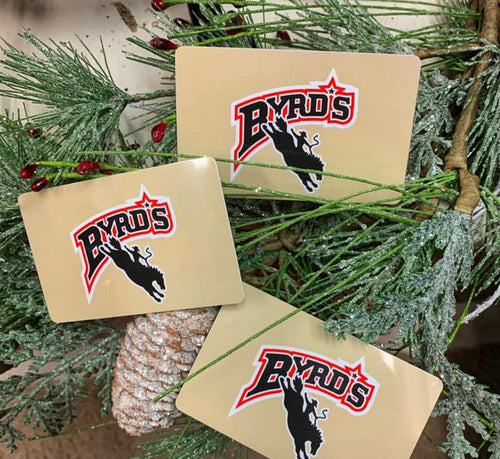 Byrd's Western Store Gift Card