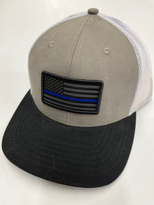 Thin Blue Line American Flag Patch Cap from Outdoor Cap