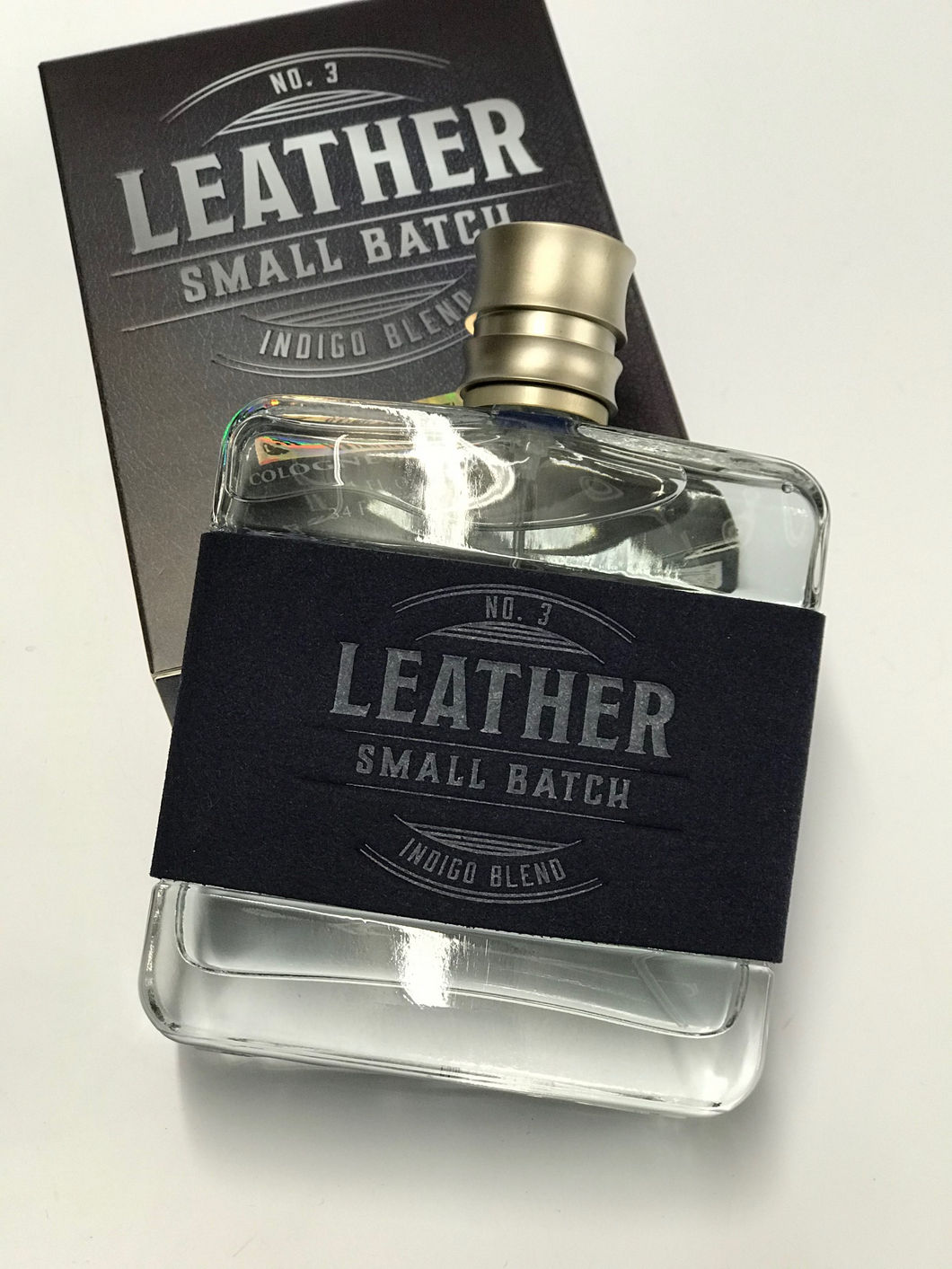 Tru No. 3 Leather Small Batch Indigo Blend Cologne for Men